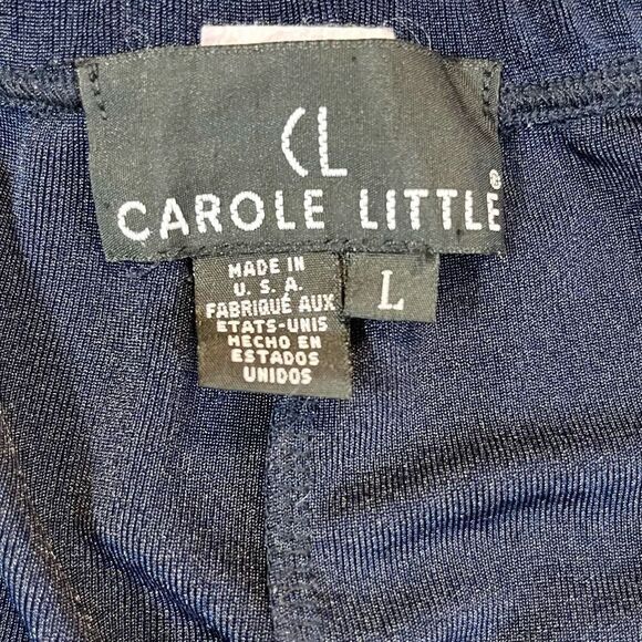 Carole Little Navy Stretch Dress Pants Large - Picture 6 of 9